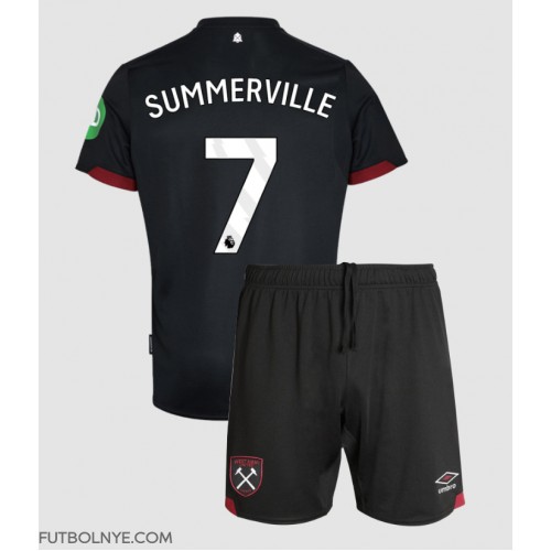 Camiseta West Ham United Crysencio Summerville #7 Visitante Equipación para niños 2024-25 manga corta (+ pantalones cortos)